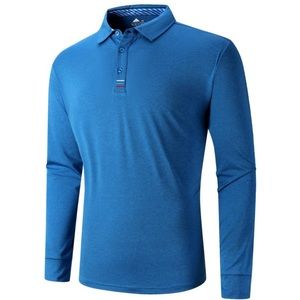 ZITY Golf Polo Shirts for Men Long Sleeve Moisture Wicking Athletic Tennis 3XL